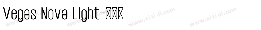 Vegas Nova Light字体转换